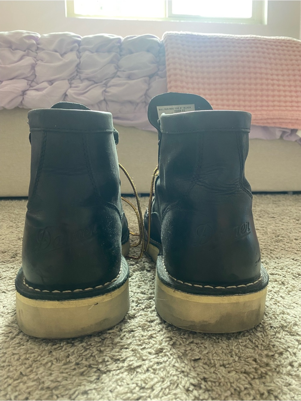 Danner Black Leather Men's Work Boots